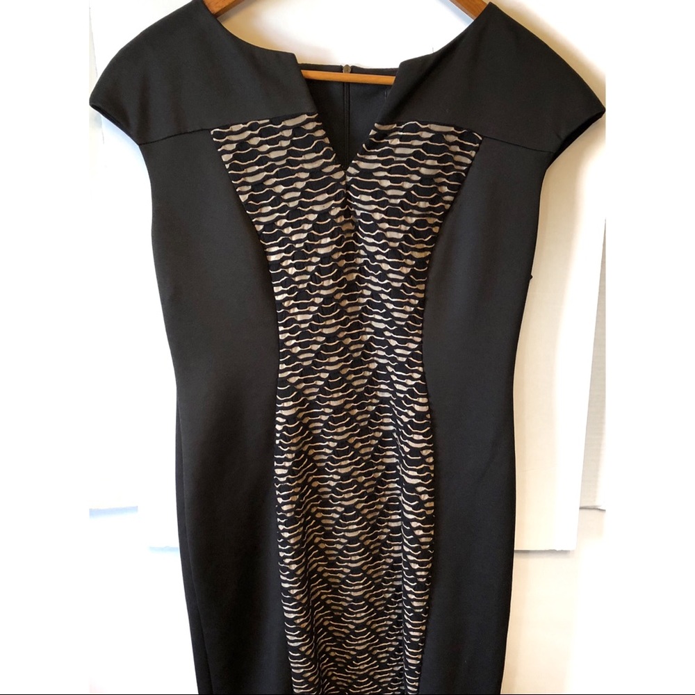 Connected apparel black stretchy dress.